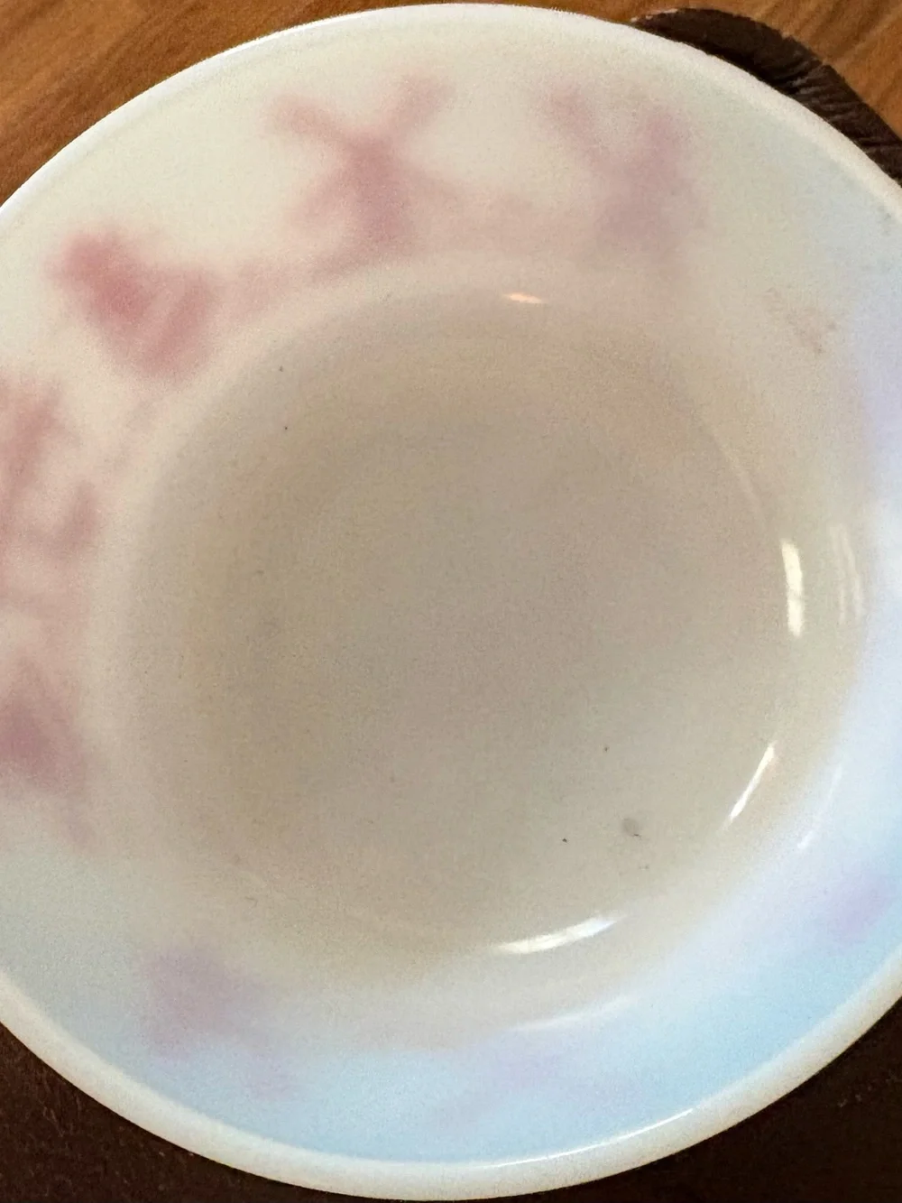 Hazel Atlas Dutch Girl + Boy, Windmill + Ducks Cereal Bowl Red, EUC